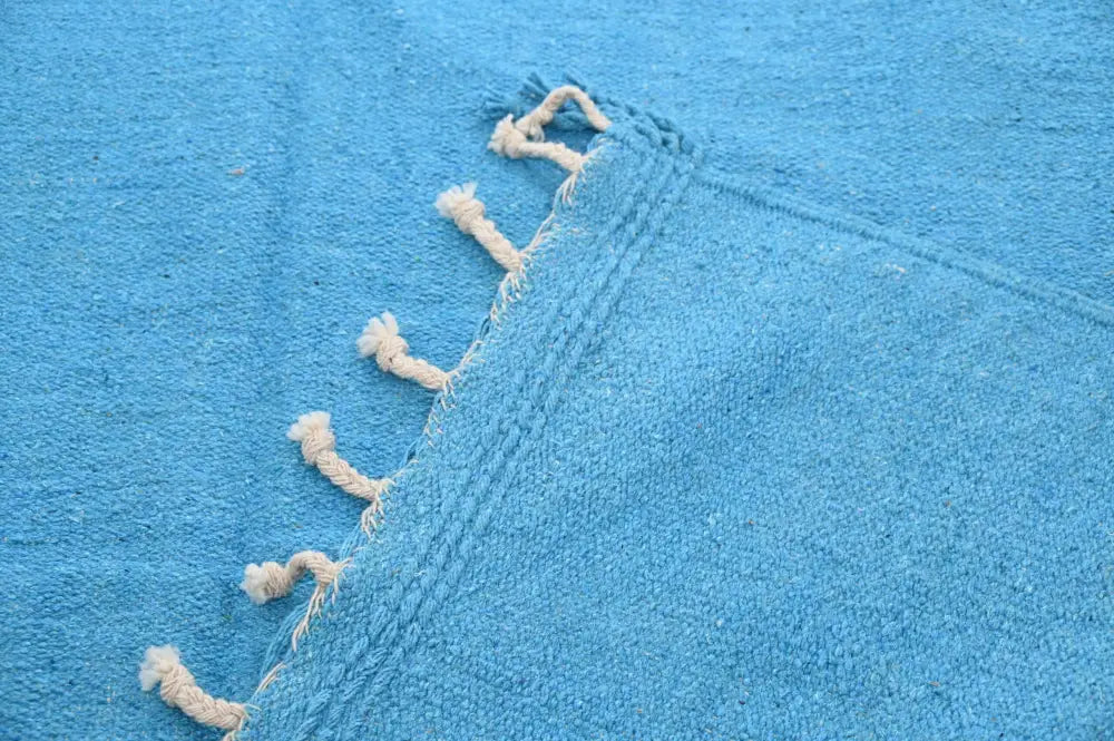 Turquoise Moroccan Rug Tassels
