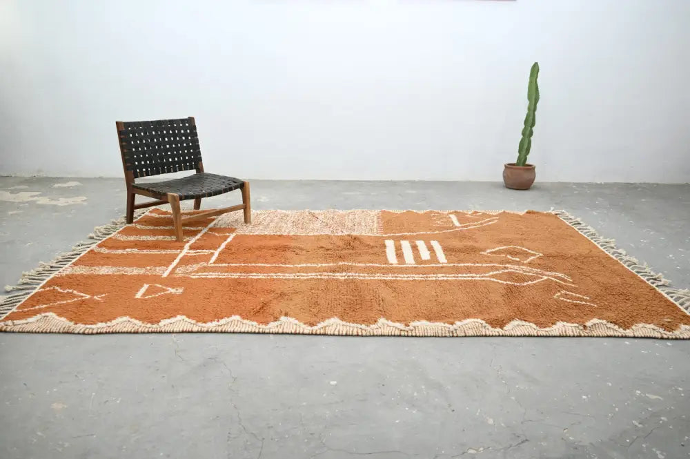 Brown Cream Azilal Rug