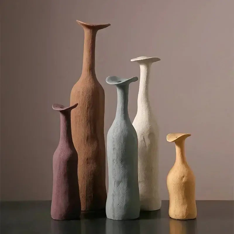 Earthy Textured Ceramic Vase