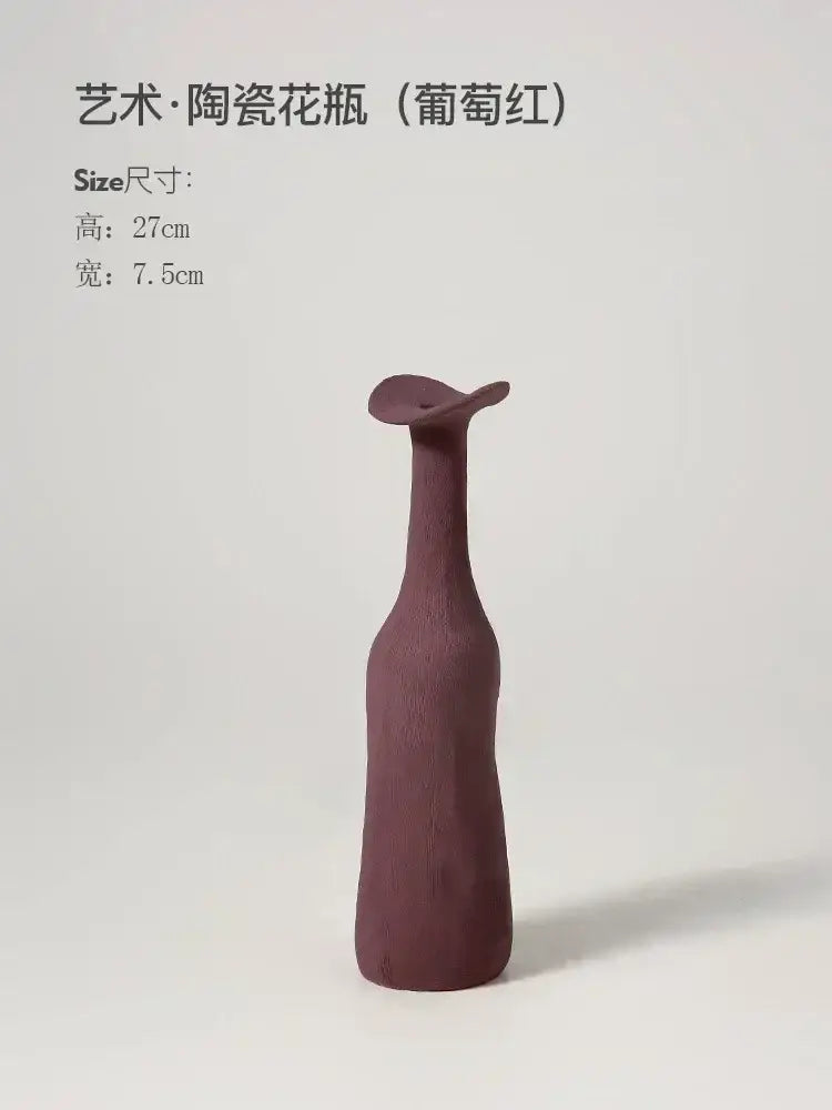 Earthy Textured Ceramic Vase