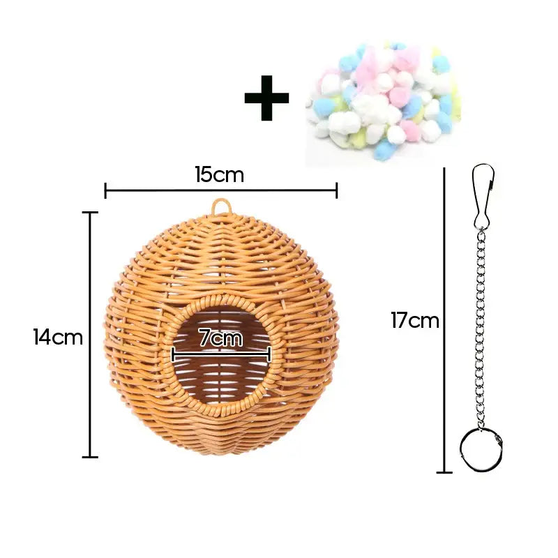 Grass Woven Bird Cage