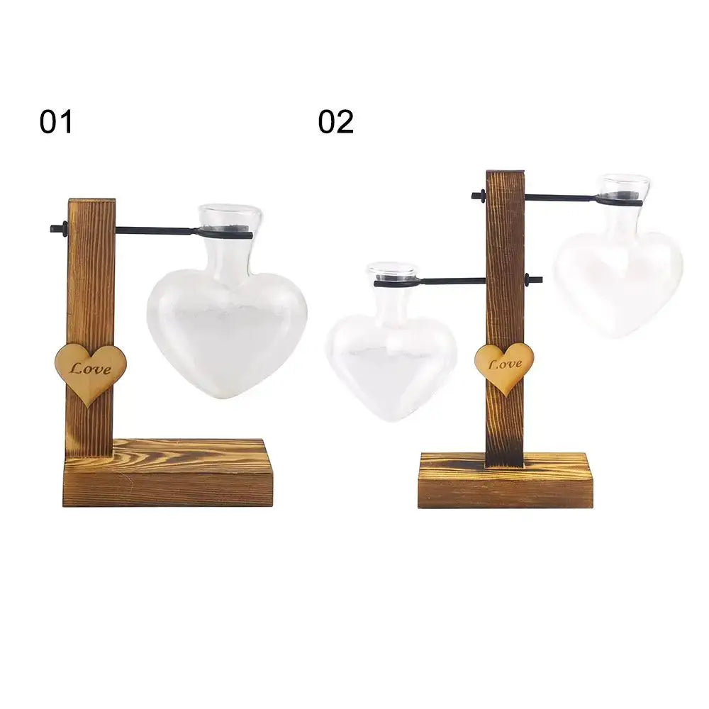 Heart Shape Hydroponic Vase