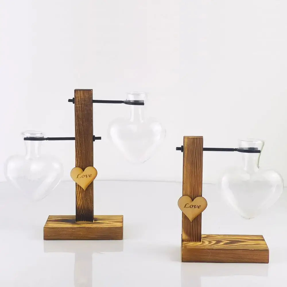 Heart Shape Hydroponic Vase