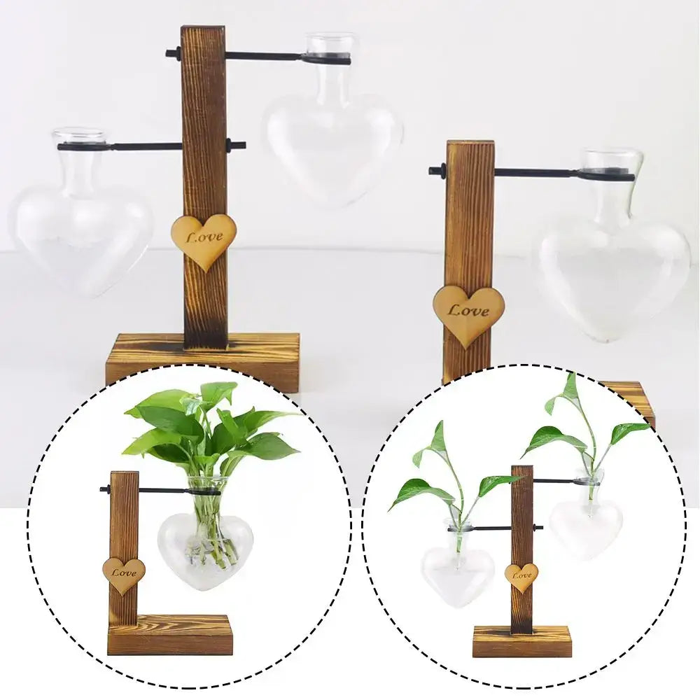 Heart Shape Hydroponic Vase