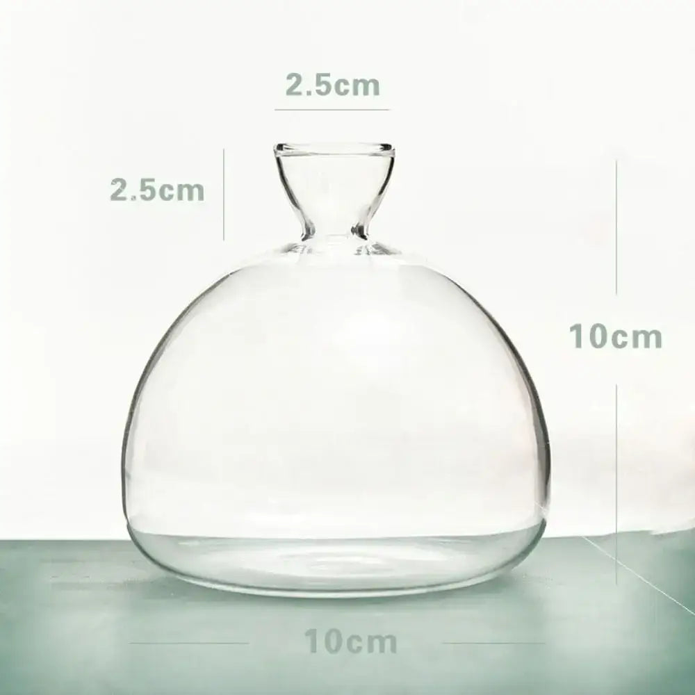 Clear Glass Avocado Vase