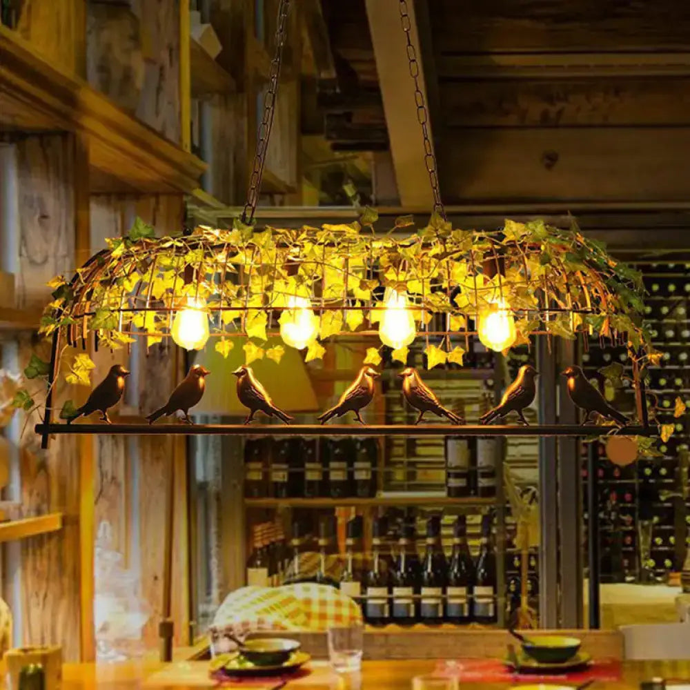 Green Cage Pendant Light