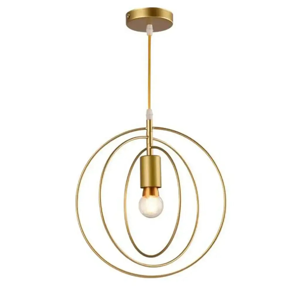 Black Industrial Ring Chandelier