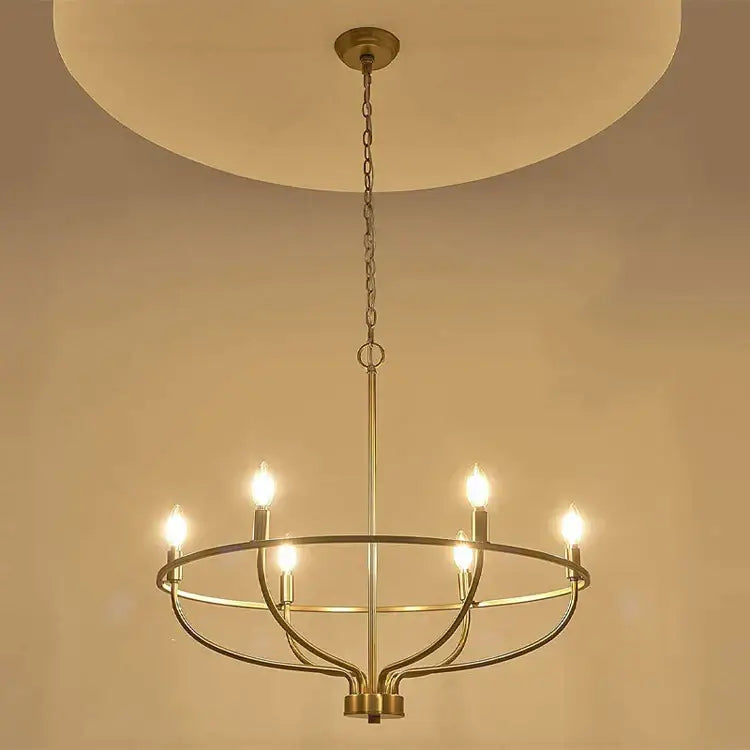 Black Iron Industrial Chandelier