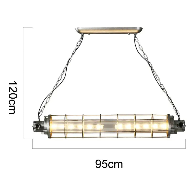 Retro Metal Cage Chandelier