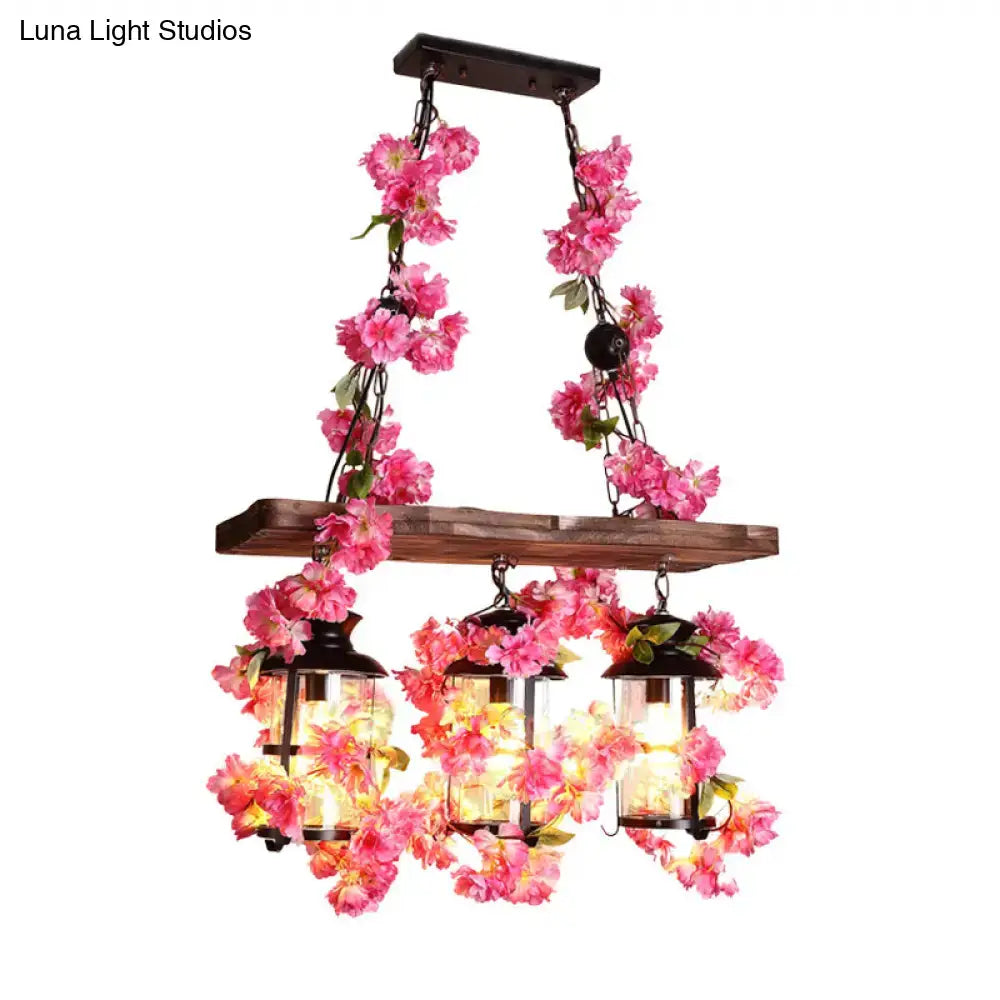 Clear Glass Industrial Pendant