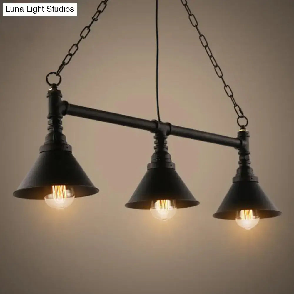 Black Iron Pendant Light
