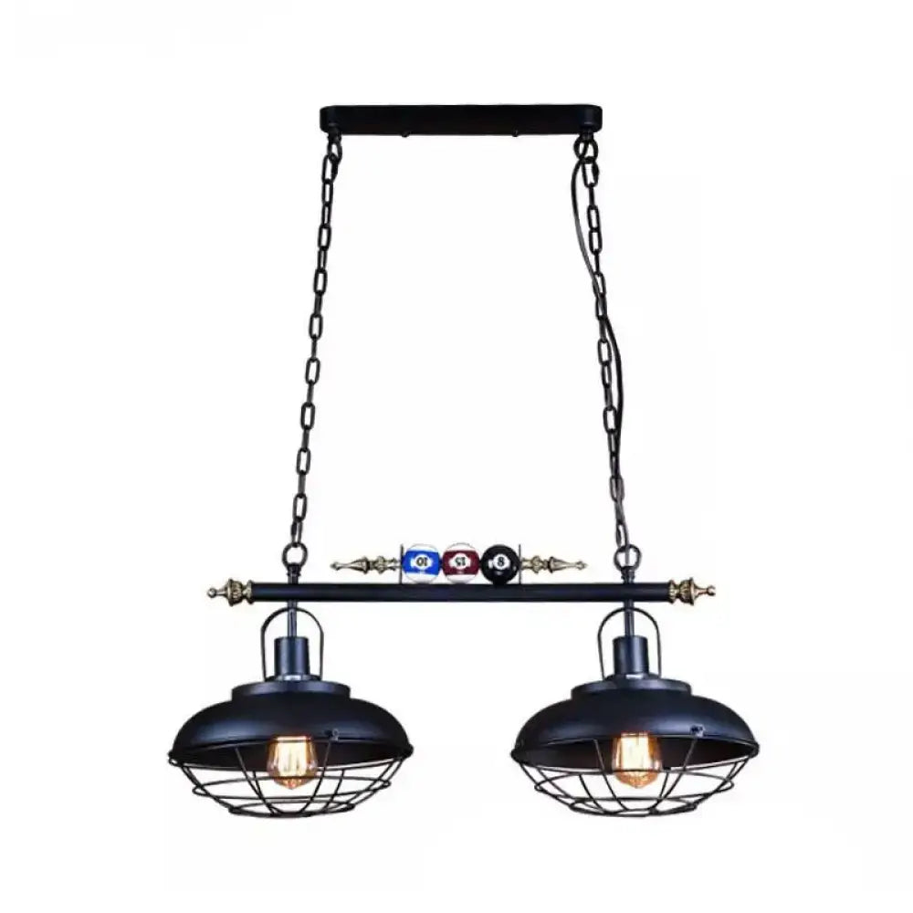 Cognac Metal Bowl Pendant