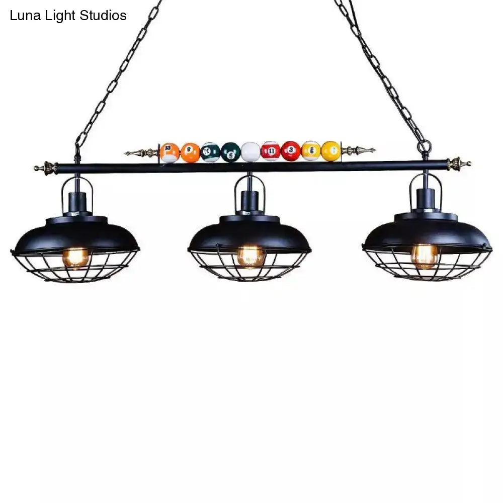Cognac Metal Bowl Pendant