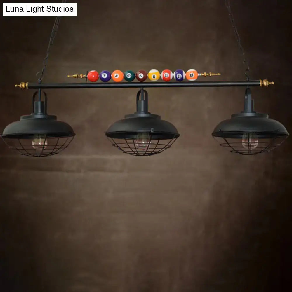 Cognac Metal Bowl Pendant