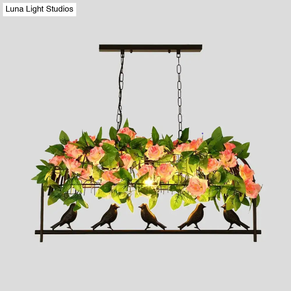 Black Birdcage Pendant Light