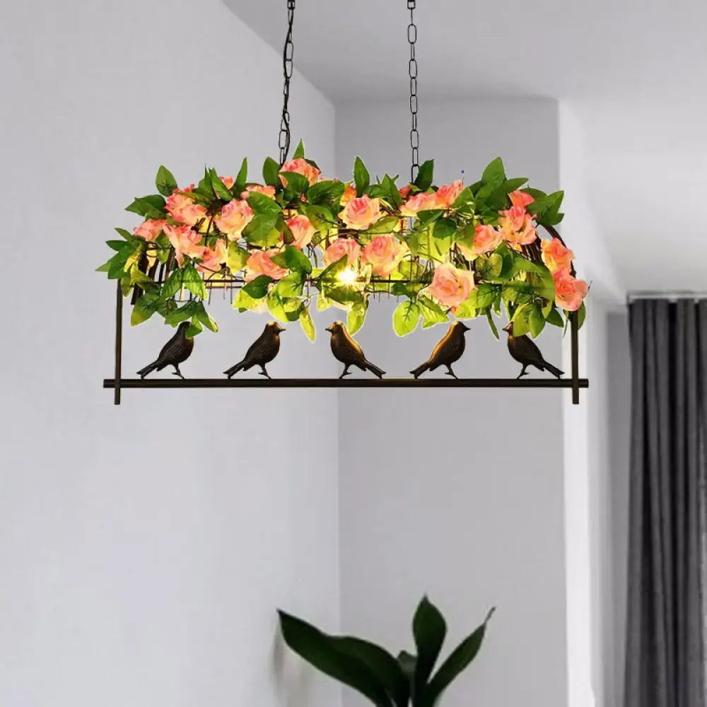 Black Birdcage Pendant Light