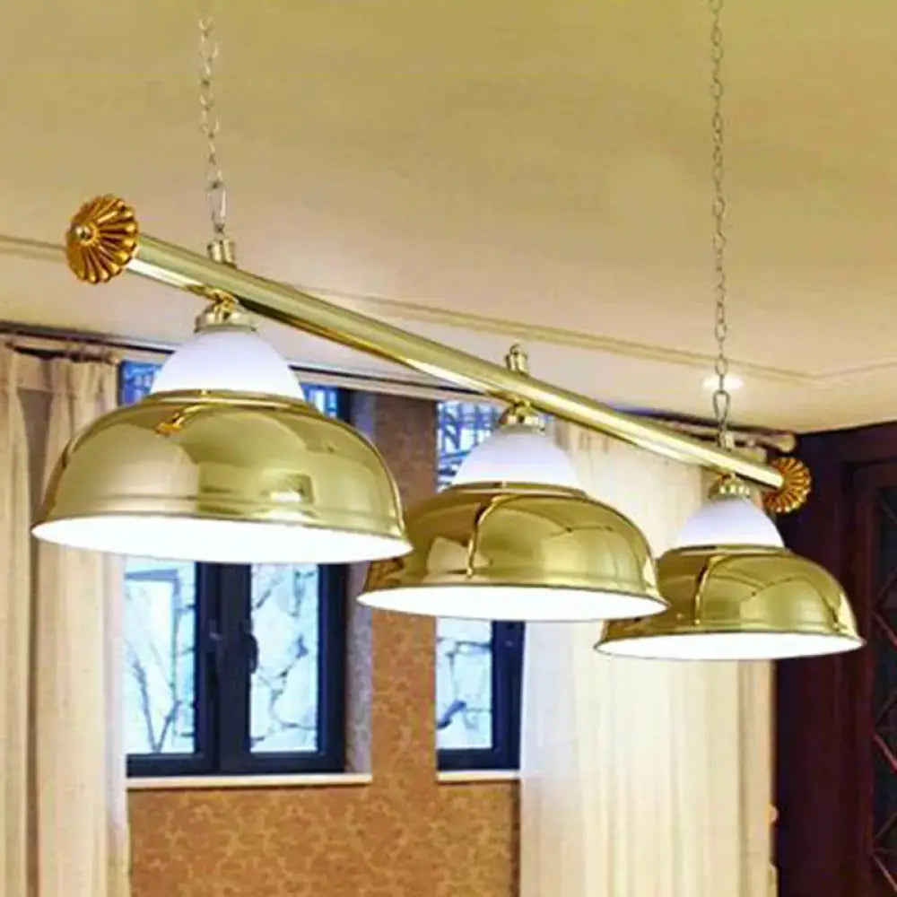 Metal Mirrored Bowl Pendant