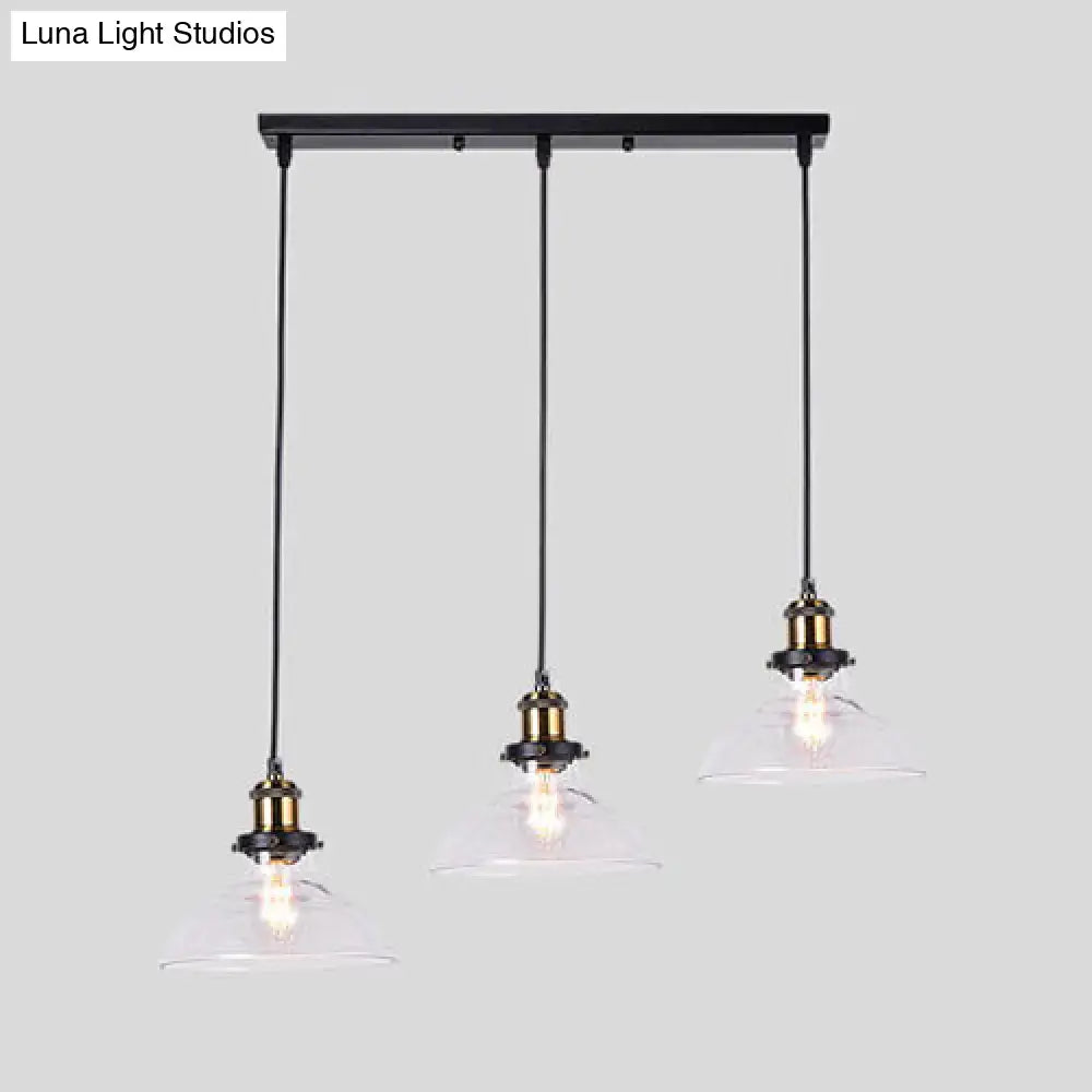 Brass Glass Globe Pendant