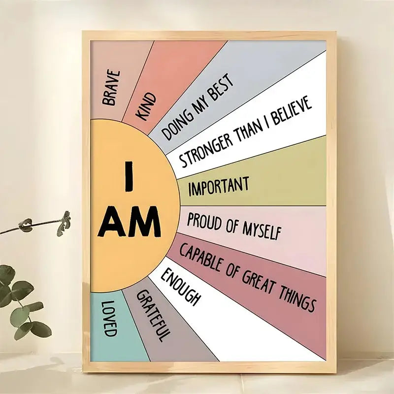 Colorful Book Stack Poster