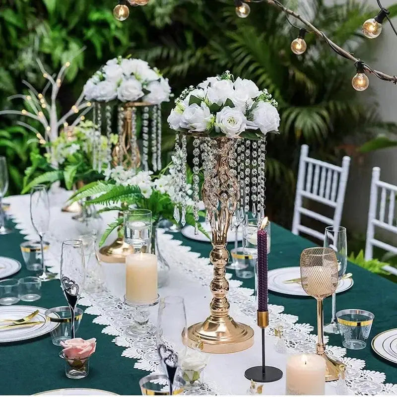Gold Iron Flower Rack