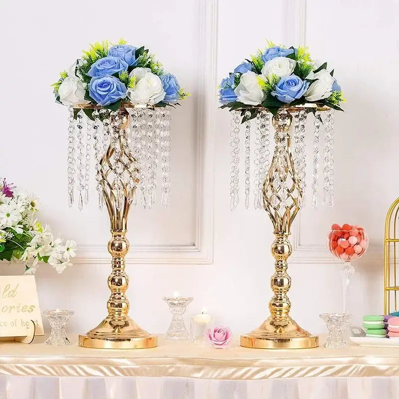 Gold Iron Flower Rack