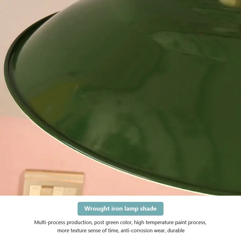 Green Enamel Chandelier
