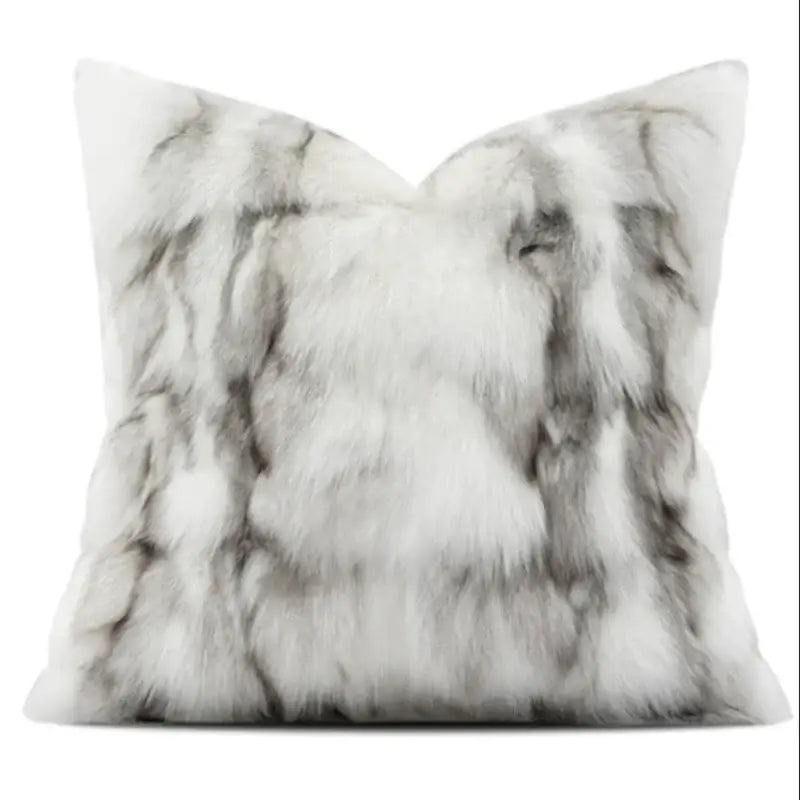 Brown Leather Pillowcase