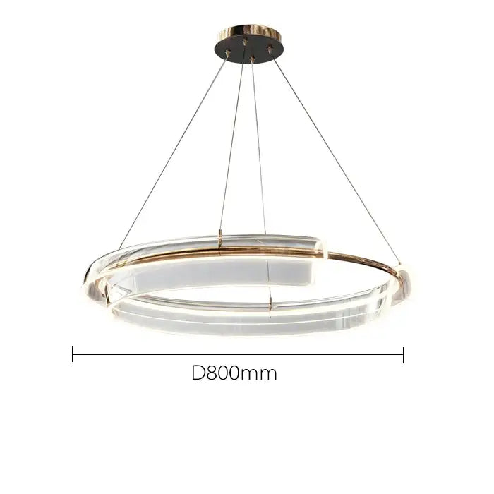 Gold Double Ring Chandelier