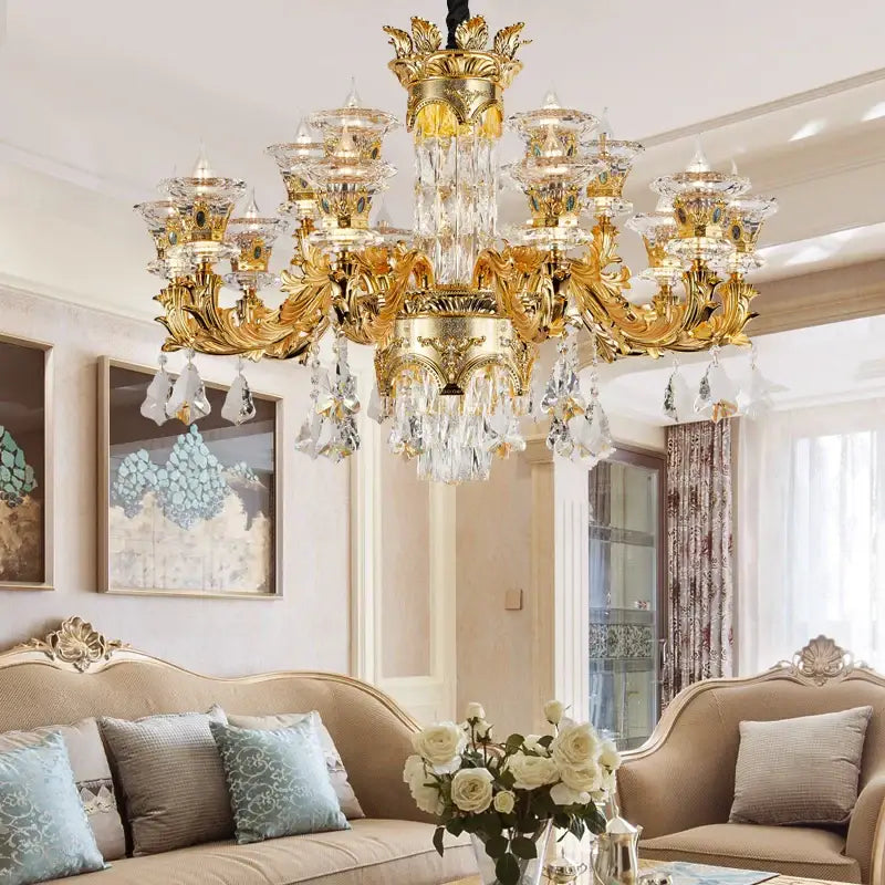 Gold Jade Crystal Lighting