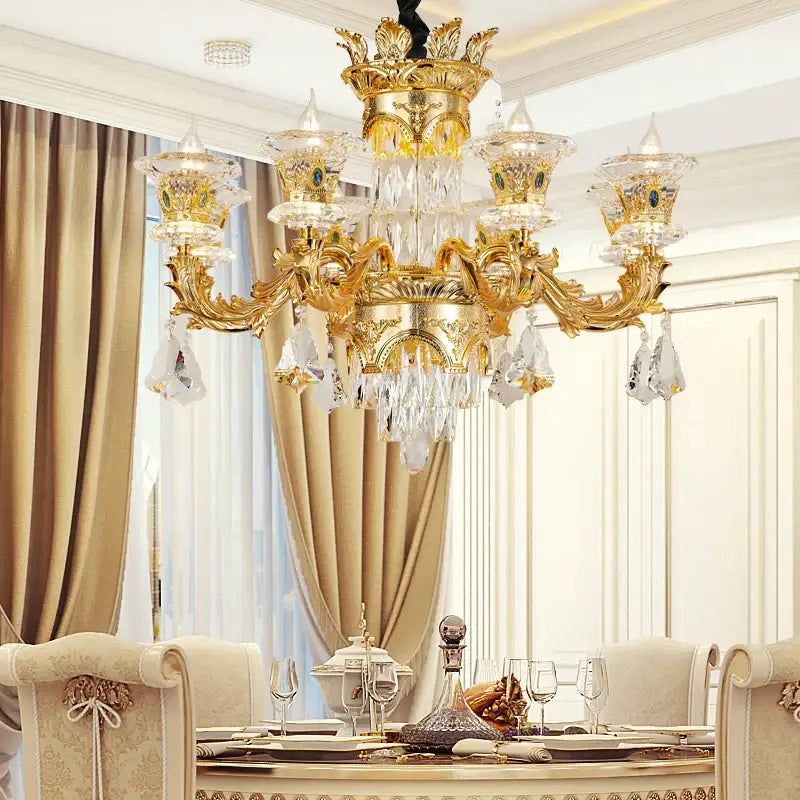 Gold Jade Crystal Lighting