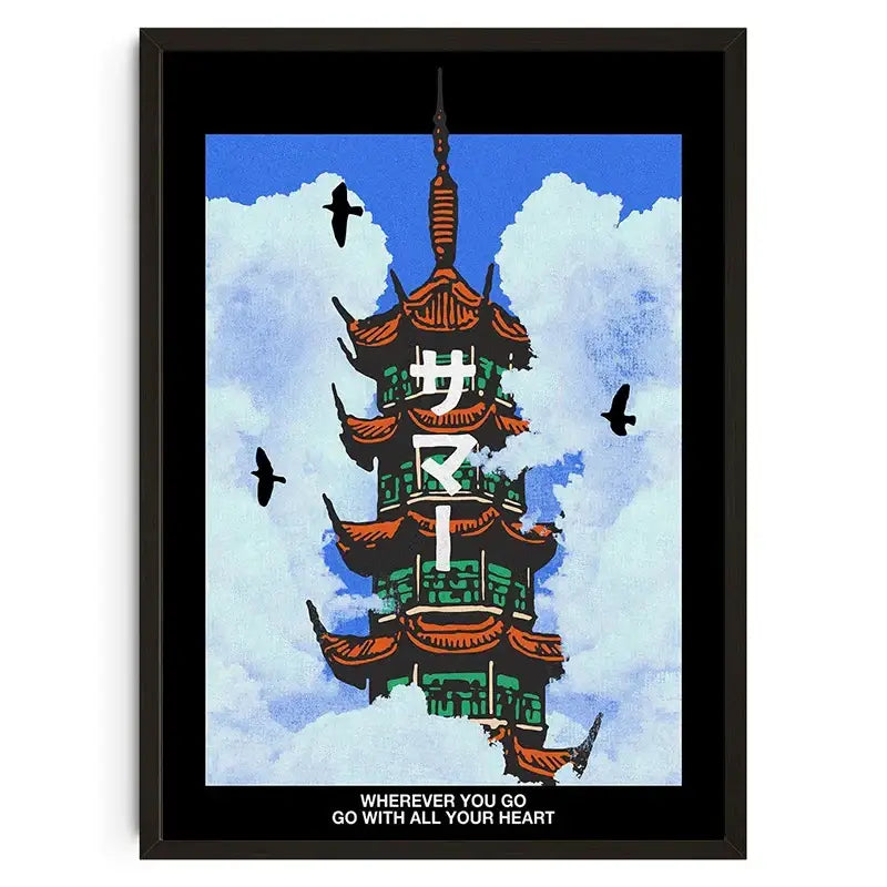 Abstract Koi Poster Art