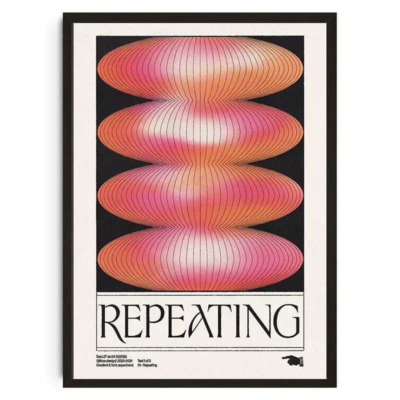 Abstract Koi Poster Art