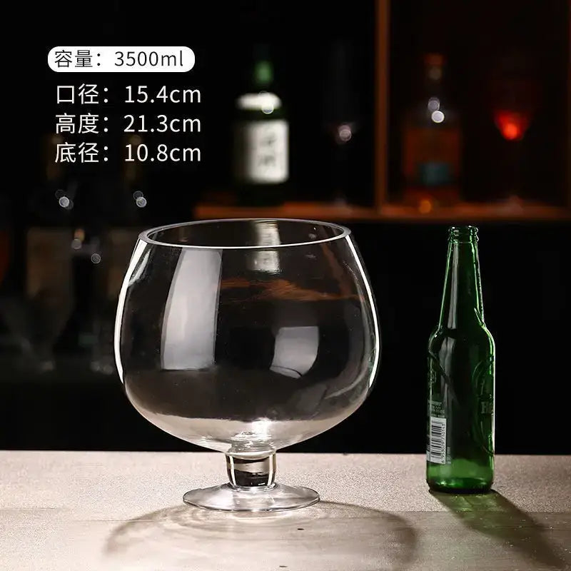 Clear Jumbo Goblet Glasses