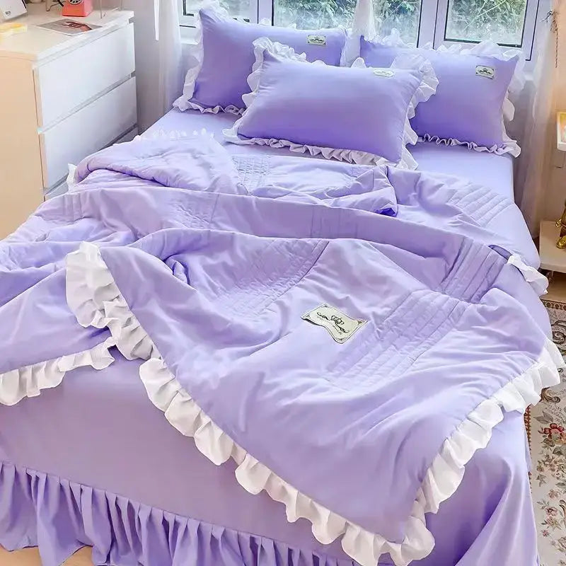 Ruffled Princess Quilt Set