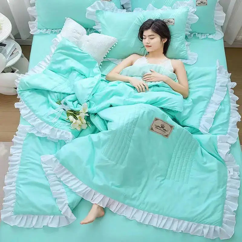 Ruffled Princess Quilt Set
