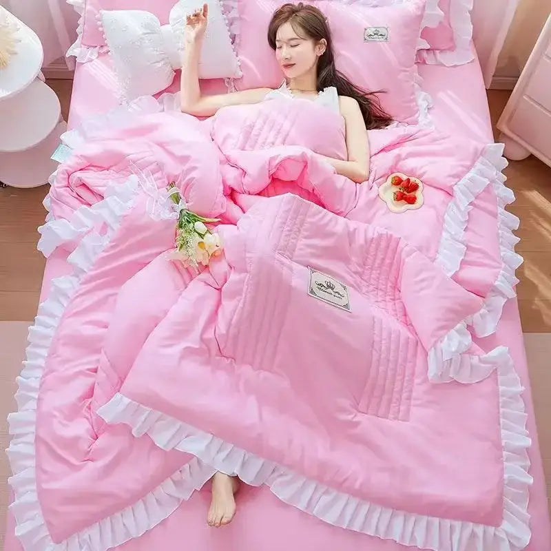 Ruffled Princess Quilt Set