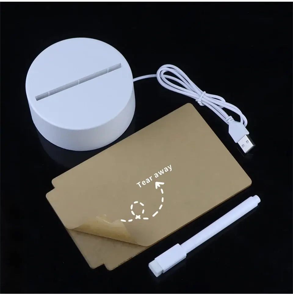 Acrylic Message Board Lamp
