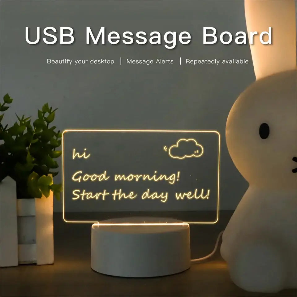 Acrylic Message Board Lamp