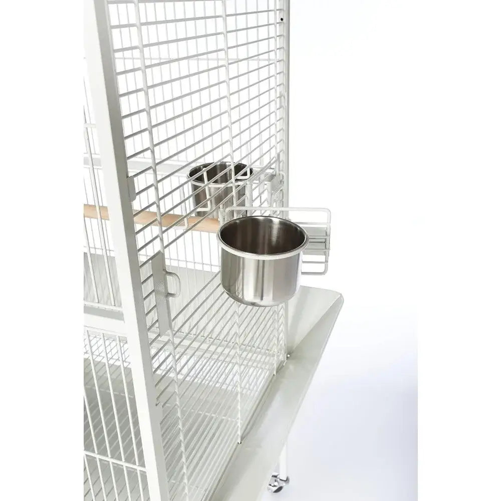 Chalk White Metal Birdcage