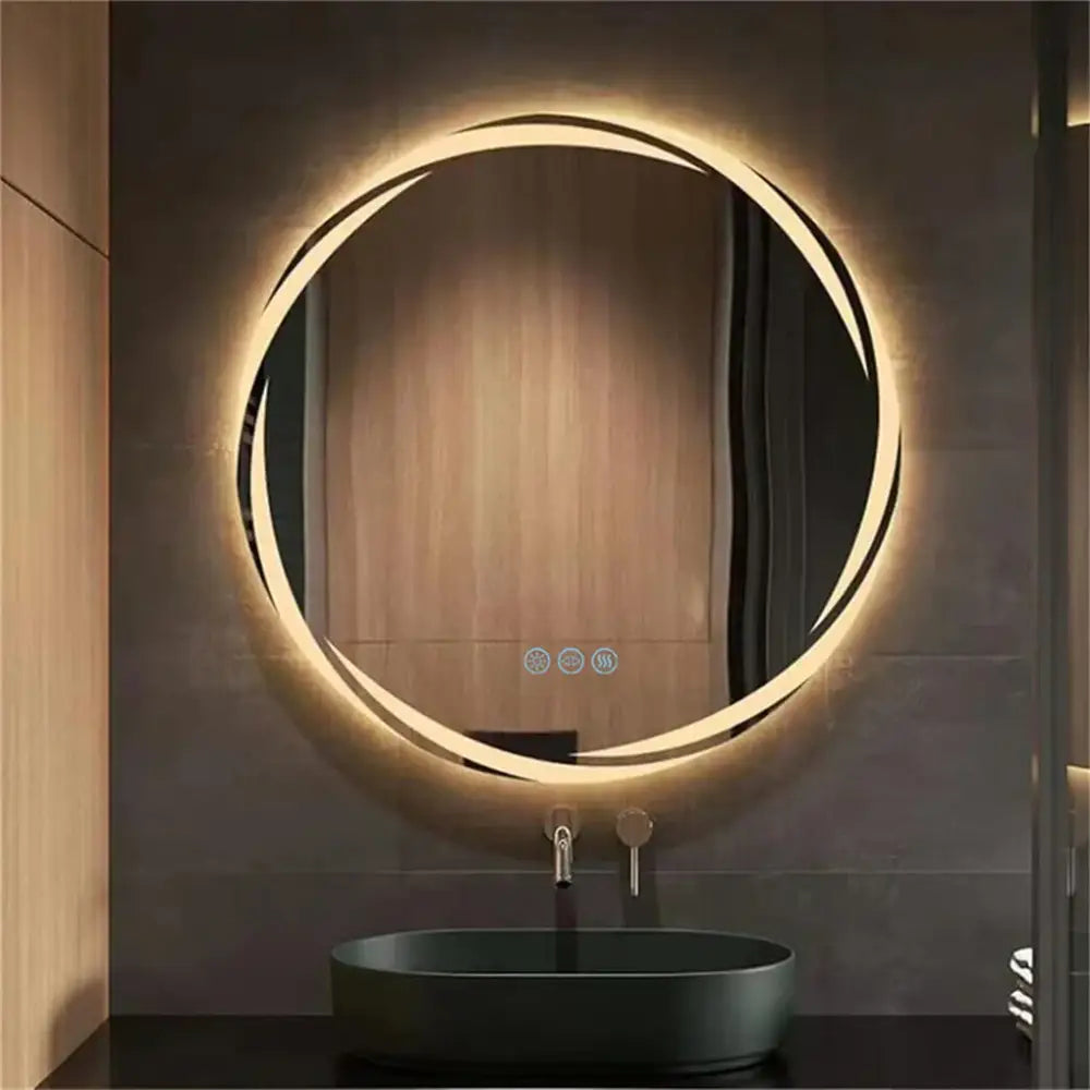 LED Backlit Round Mirror