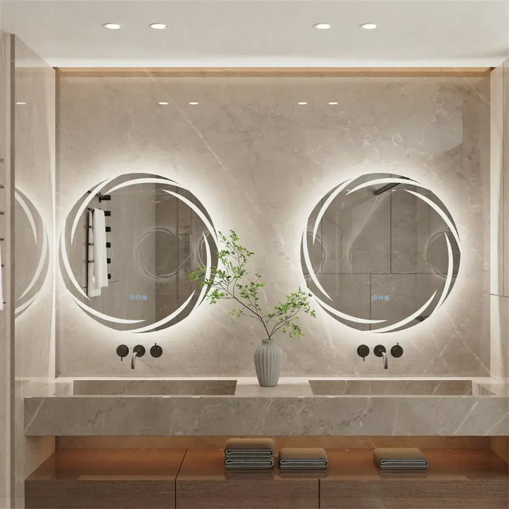 LED Backlit Round Mirror