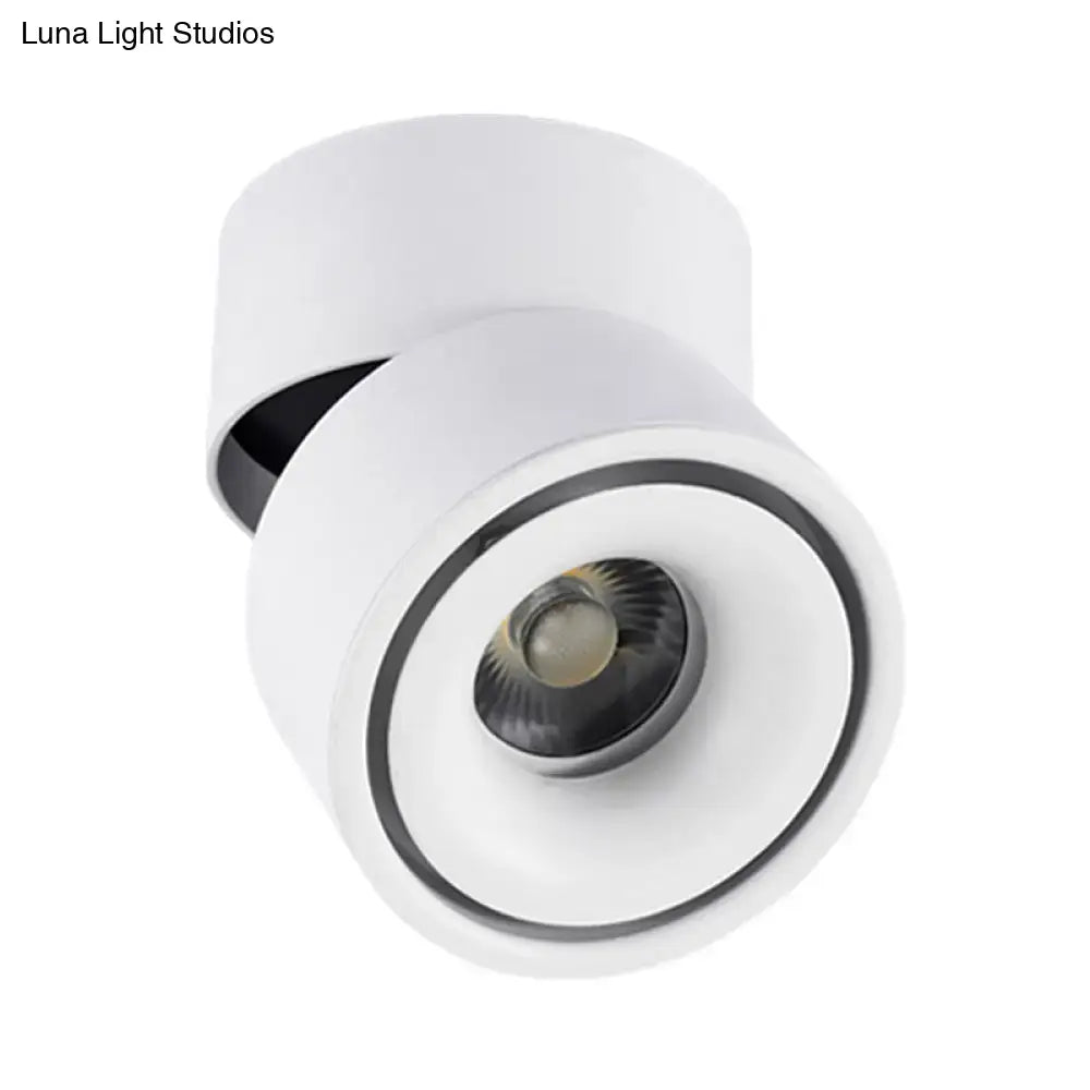 White Round Flush Mount