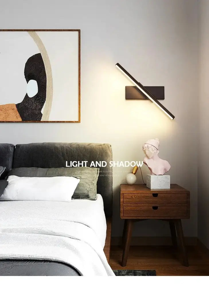 Black Dimmable LED Wall Sconce
