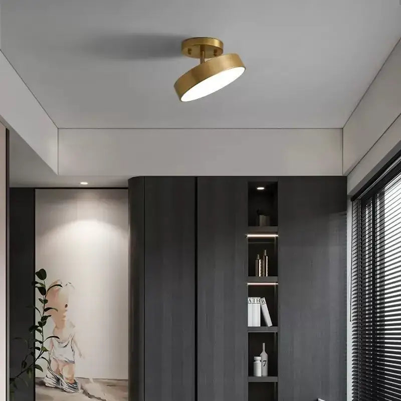Gold LED Bedroom Ceiling Light