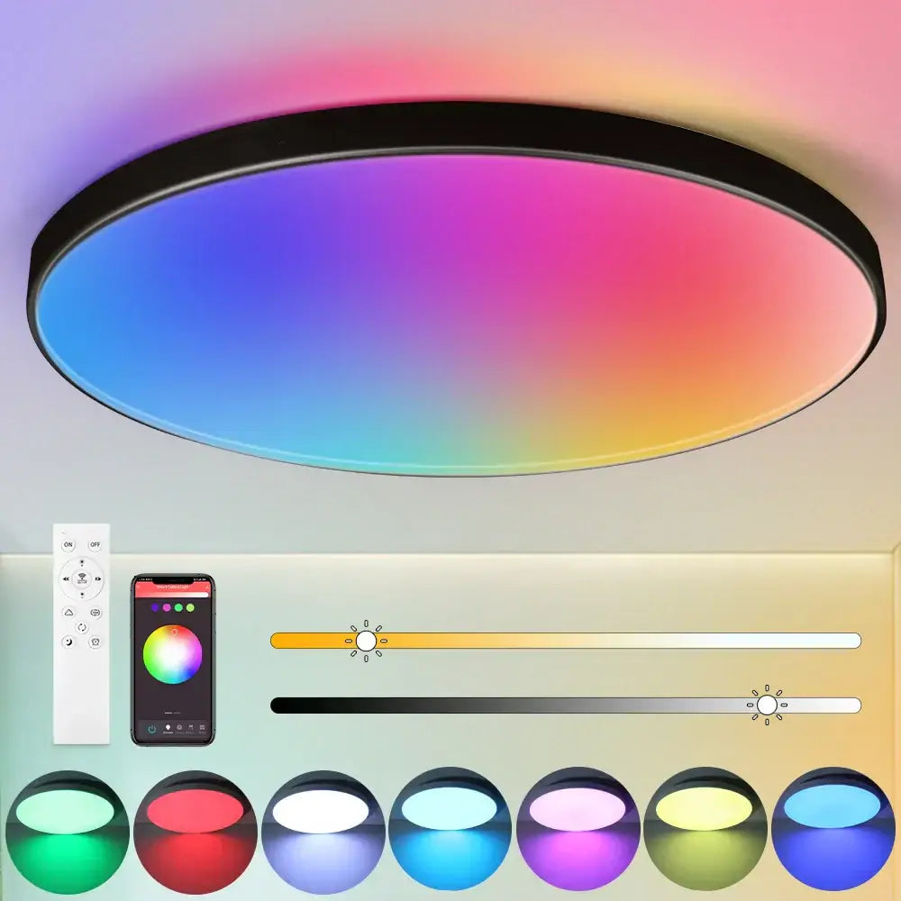 White LED PVC Multi-Power Ceiling Light