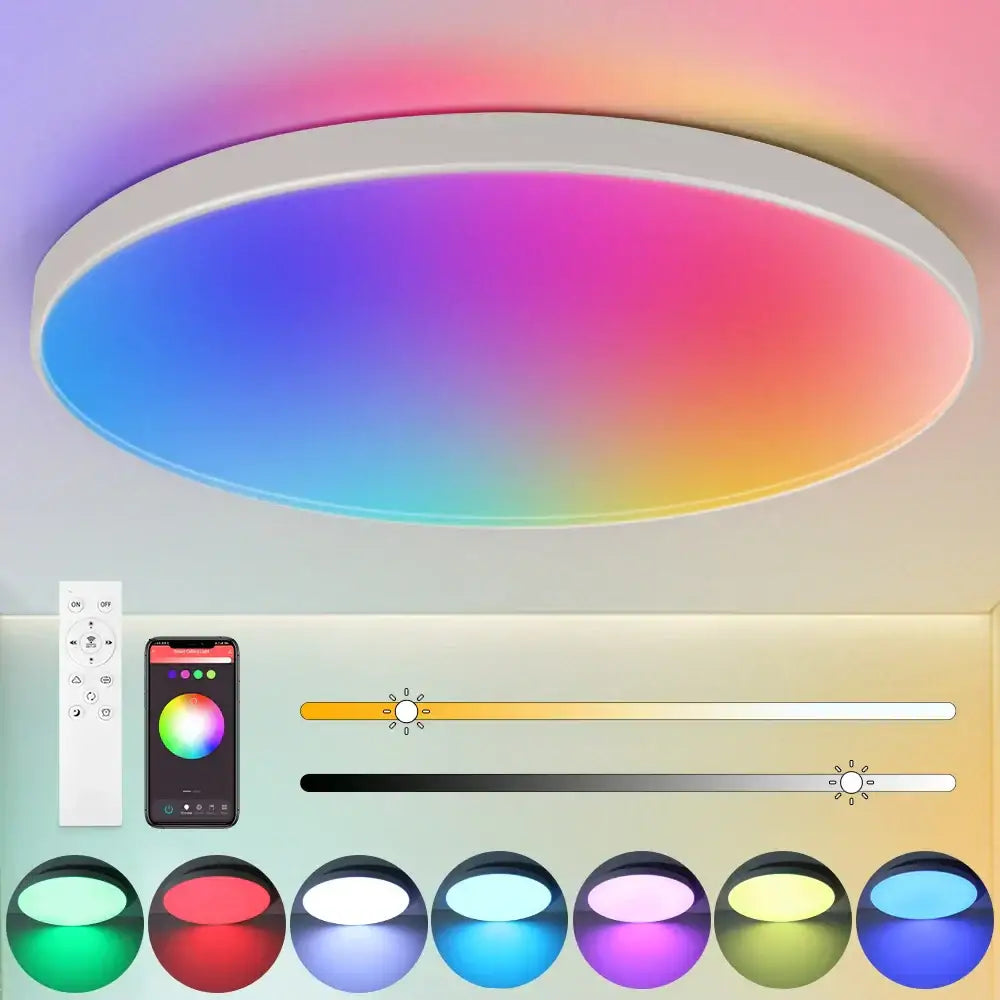 White LED PVC Multi-Power Ceiling Light