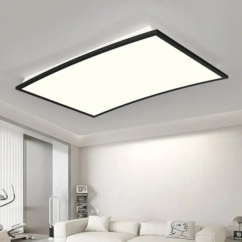 Black Square 90x60cm Ceiling Light