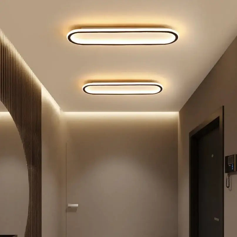 Black Corridor Ceiling Light