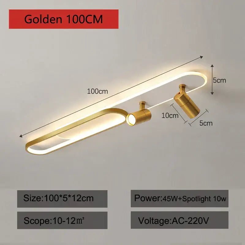 Gold Spotlight Ceiling Lights