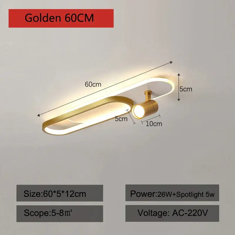 Gold Spotlight Ceiling Lights